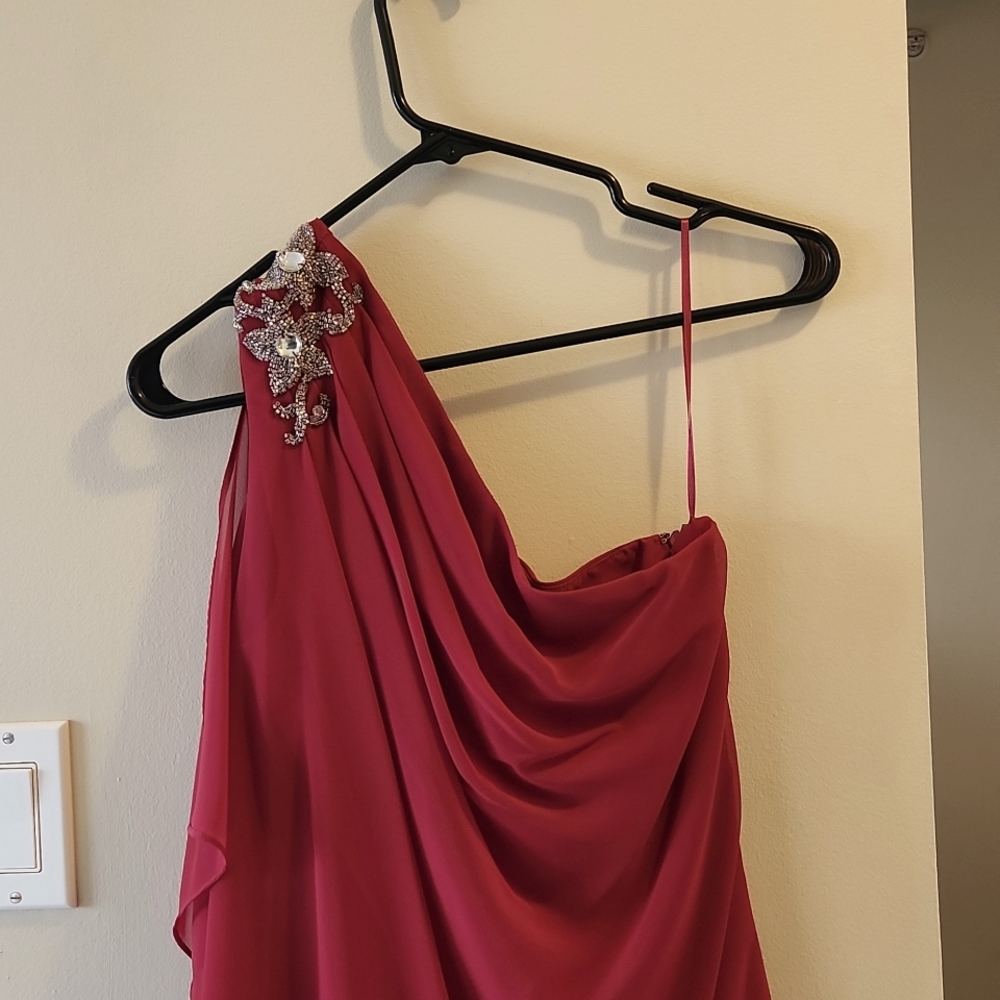 Short red dress